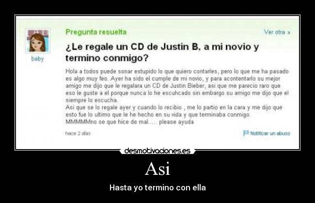 Asi - Hasta yo termino con ella