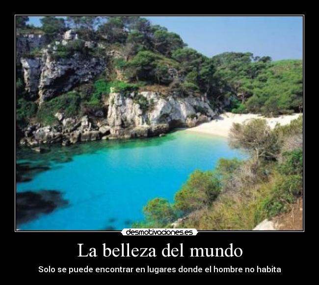 La belleza del mundo -