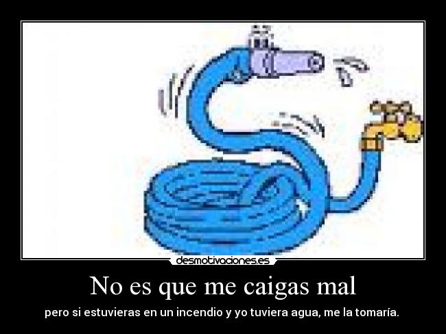 No es que me caigas mal -