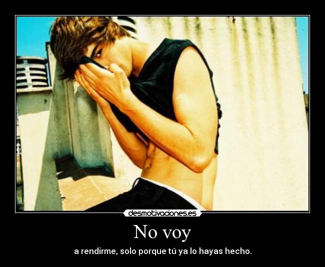 No voy -