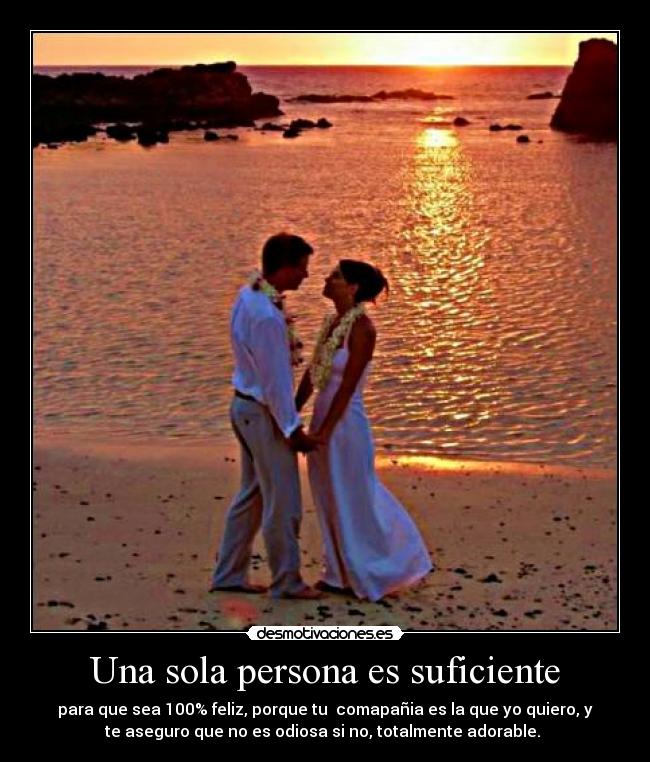 Una sola persona es suficiente -
