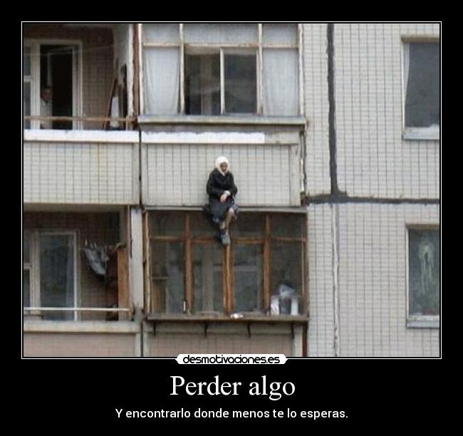 Perder algo - 