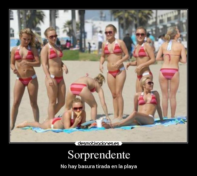 Sorprendente - No hay basura tirada en la playa