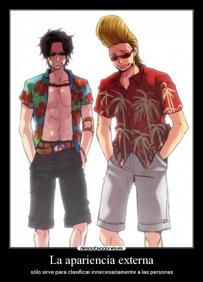 carteles one piece thatch apariencia externa servir clasificar innecesario personas desmotivaciones