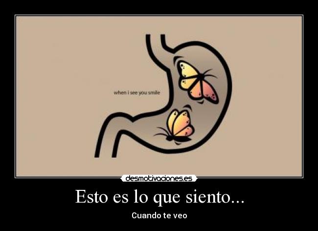 Esto es lo que siento... - Cuando te veo