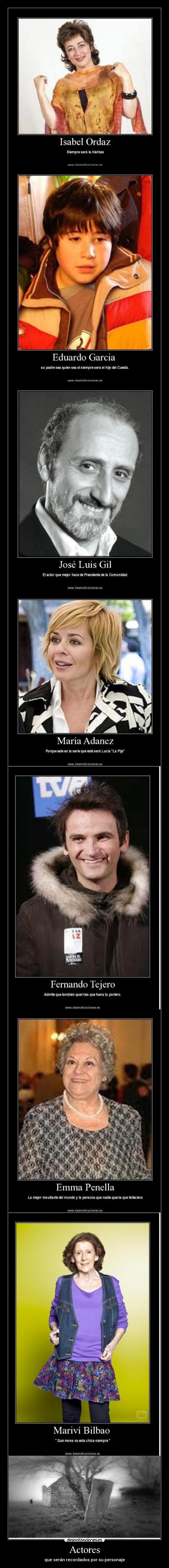 Actores - que serán recordados por su personaje