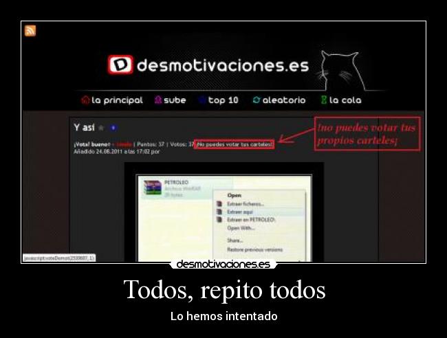 Todos, repito todos -