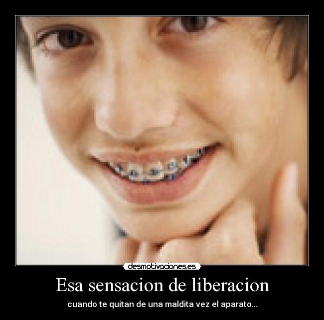 Esa sensacion de liberacion -