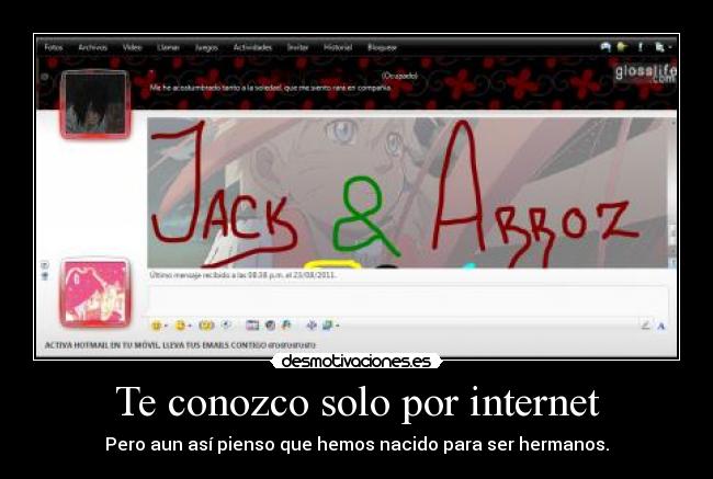 Te conozco solo por internet - 