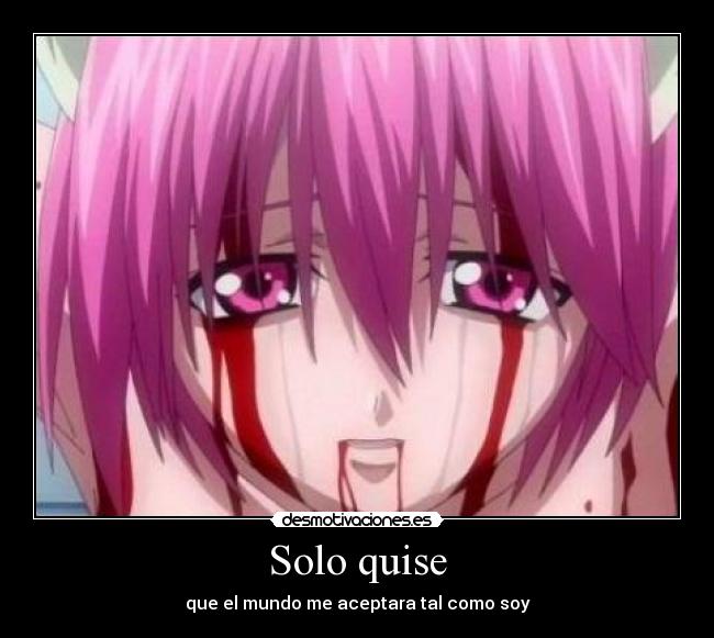 carteles elfen lied anime desmotivaciones