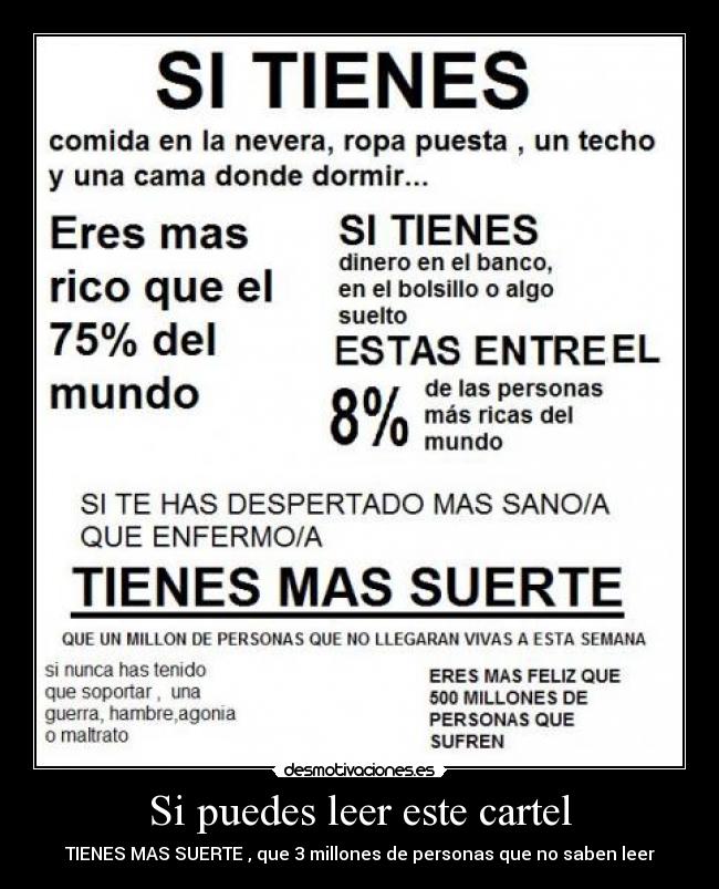 Si puedes leer este cartel - 