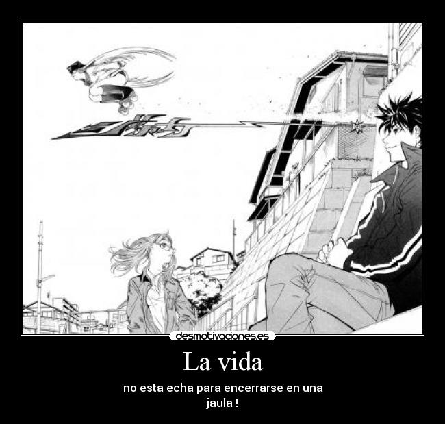 carteles vida libertad air gear viva vida desmotivaciones