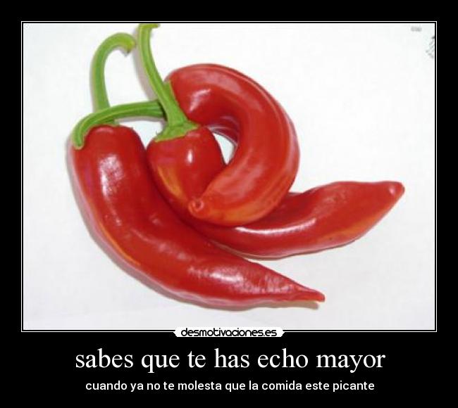 sabes que te has echo mayor - 