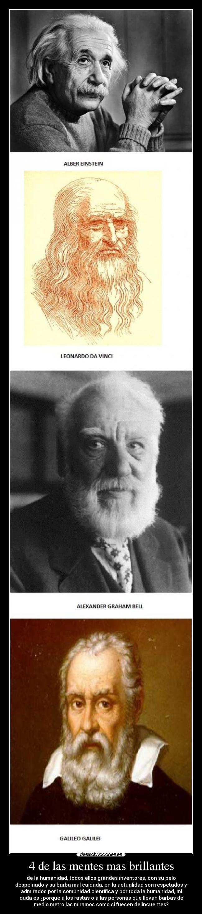 4 de las mentes mas brillantes -