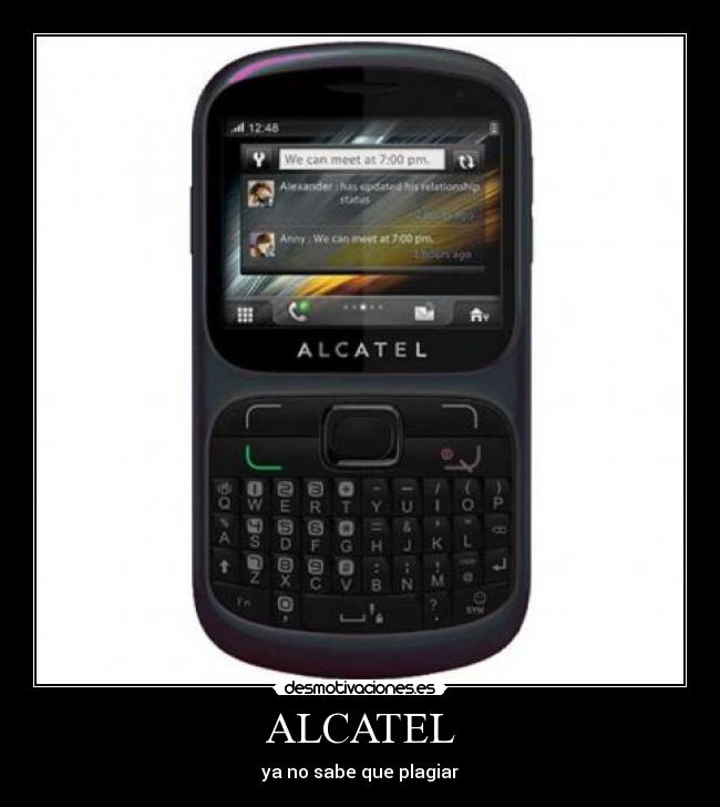 ALCATEL - ya no sabe que plagiar