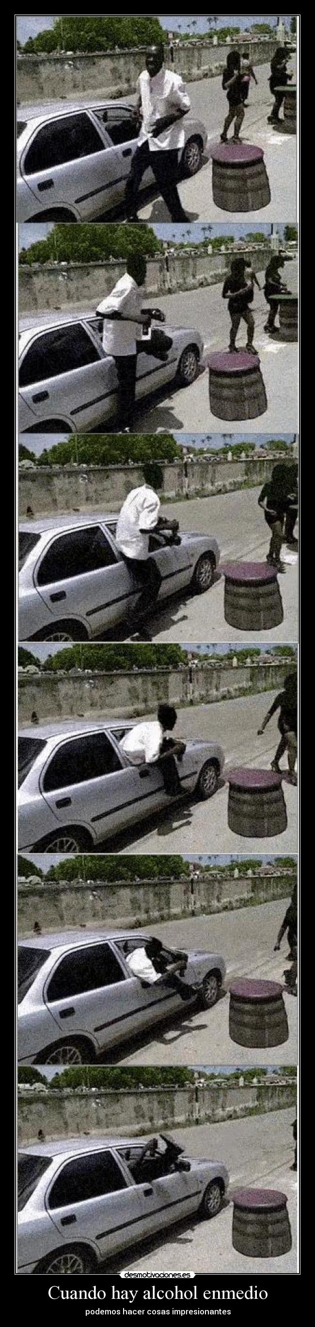 Cuando hay alcohol enmedio -