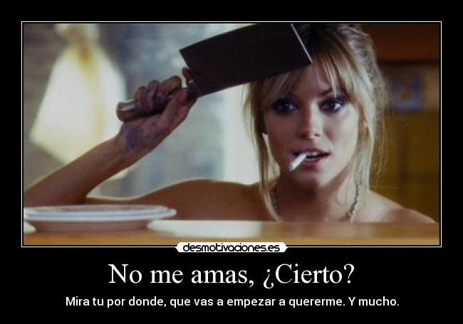 No me amas, ¿Cierto? - 