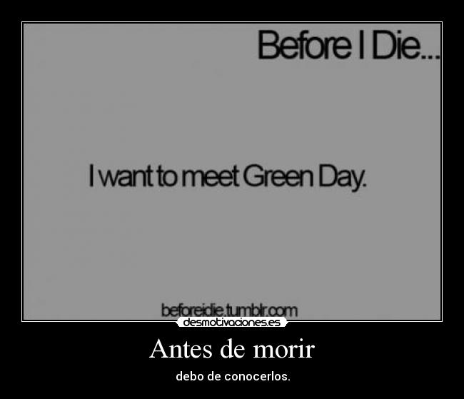 Antes de morir - 