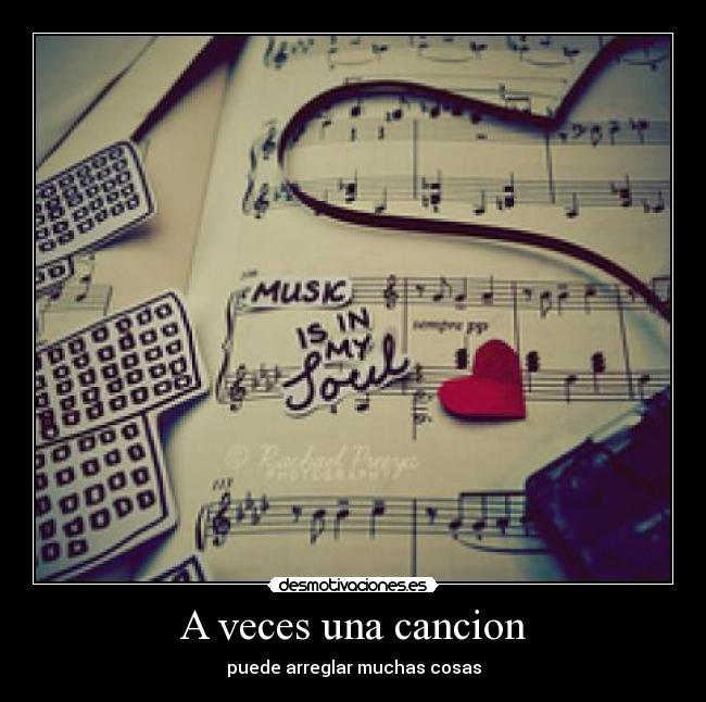 A veces una cancion -