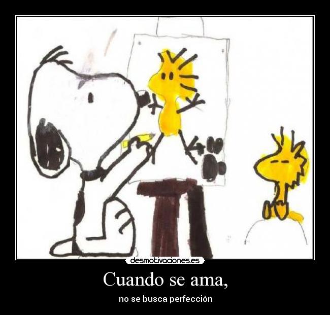 carteles snoopy amor perfeccion 11elvis11 the observer estuvo observando este cartel desmotivaciones