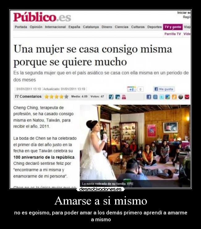 Amarse a si mismo - no es egoismo, para poder amar a los demás primero aprendí a amarme a mismo