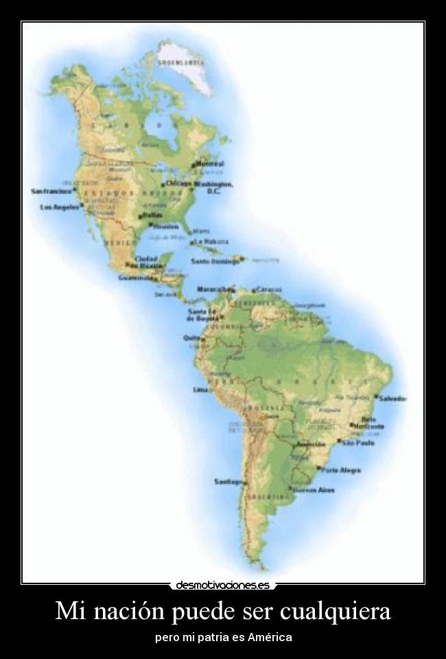 Mi nación puede ser cualquiera - 