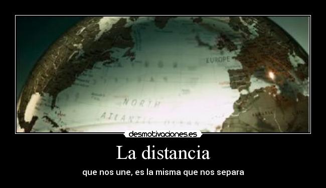 La distancia -