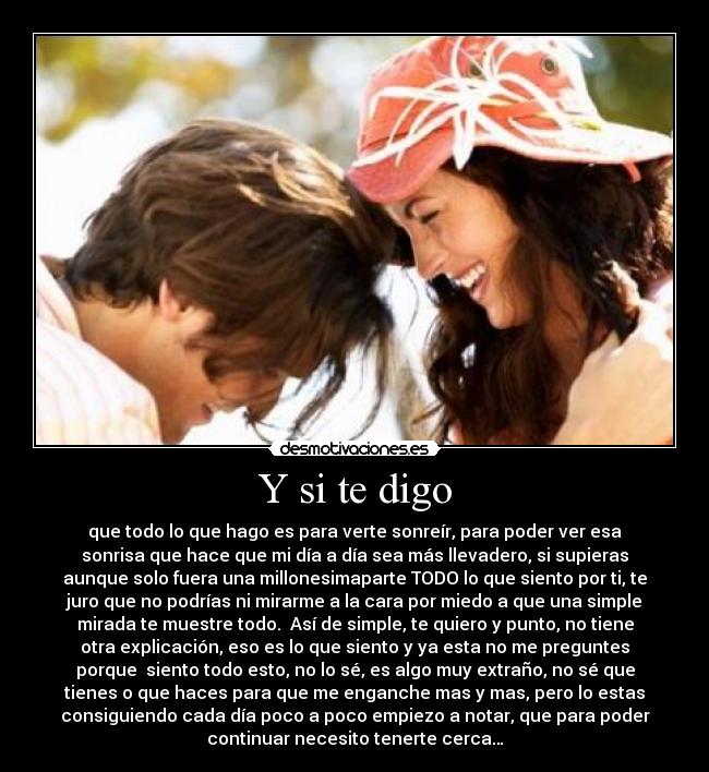 Y si te digo - 