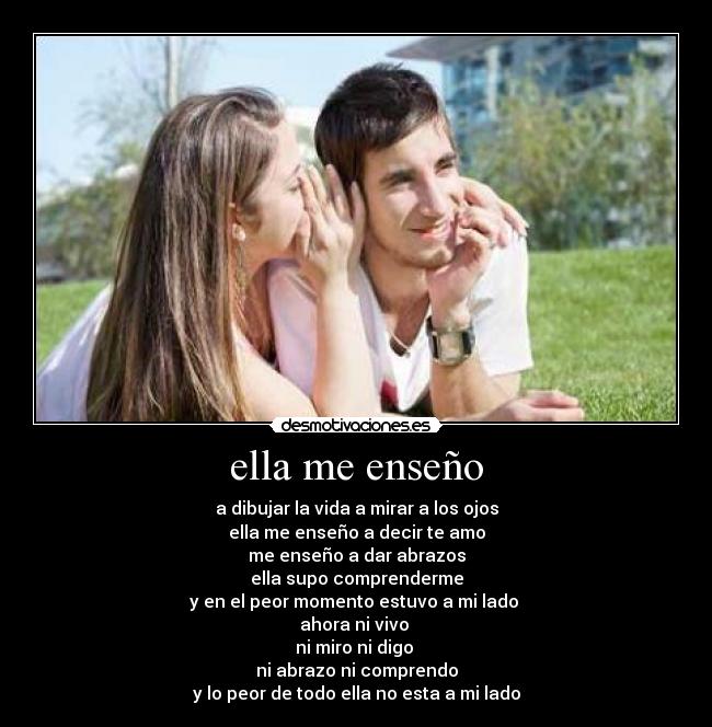 ella me enseño -