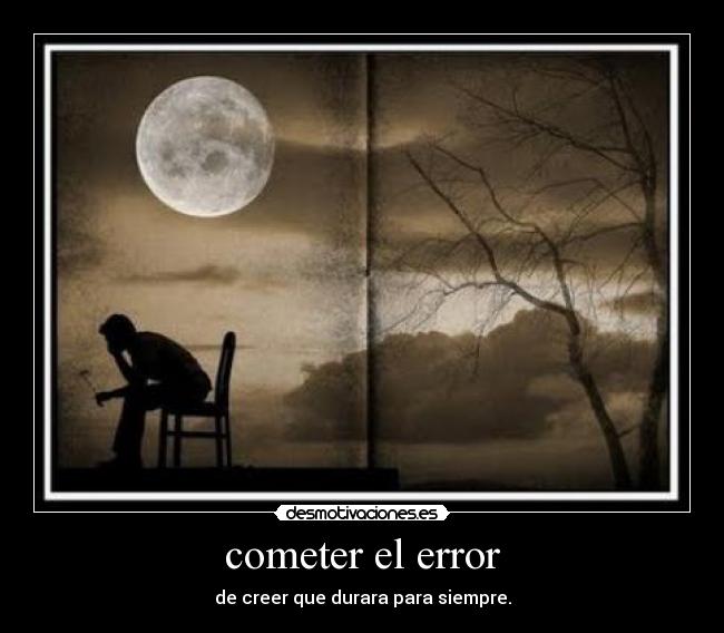 cometer el error - 