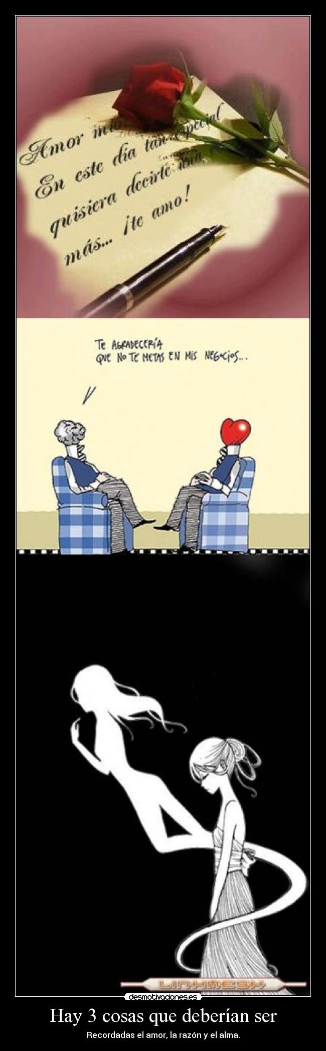 Hay 3 cosas que deberían ser -