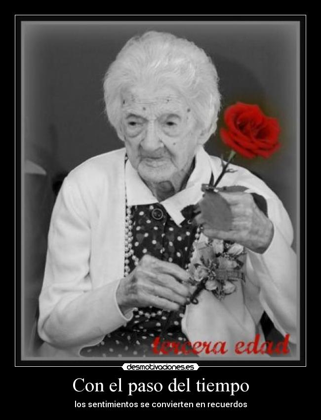 Con el paso del tiempo -