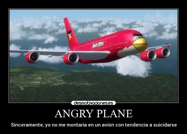 ANGRY PLANE - Sinceramente, yo no me montaría en un avión con tendencia a suicidarse