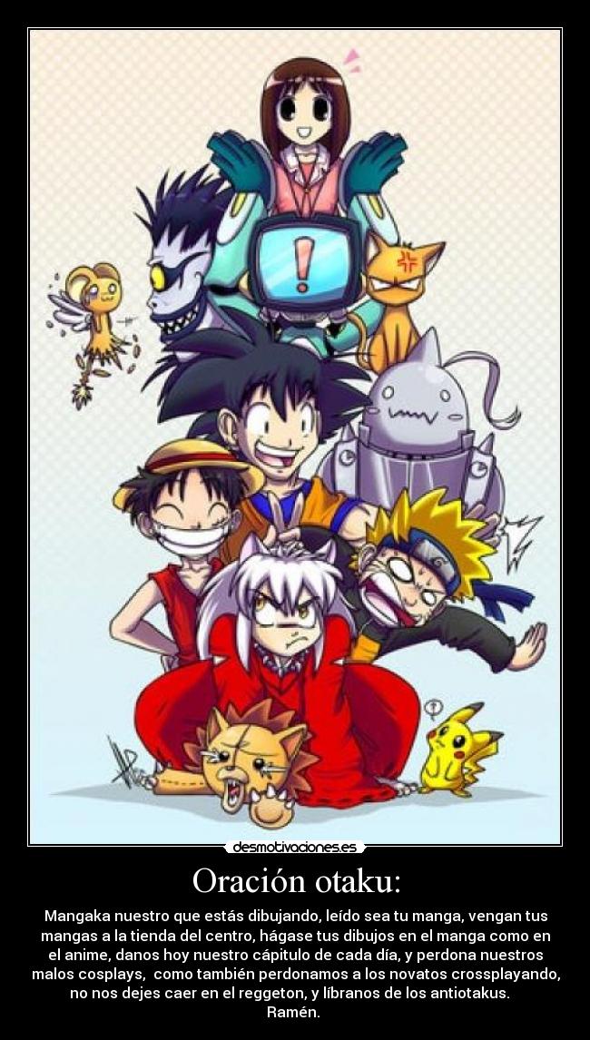 Oración otaku: - 