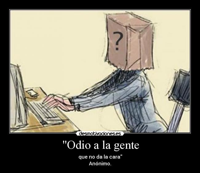 Odio a la gente -