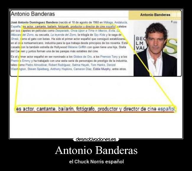 Antonio Banderas - el Chuck Norris español