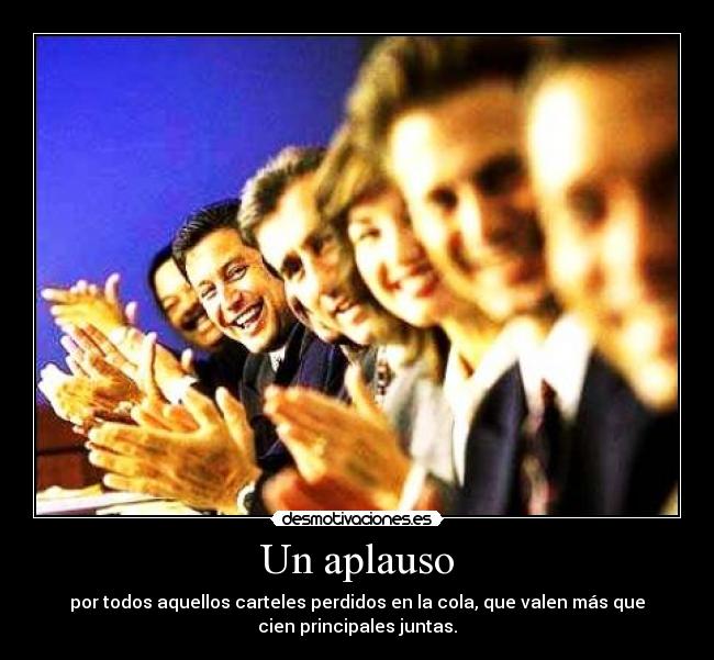 Un aplauso -