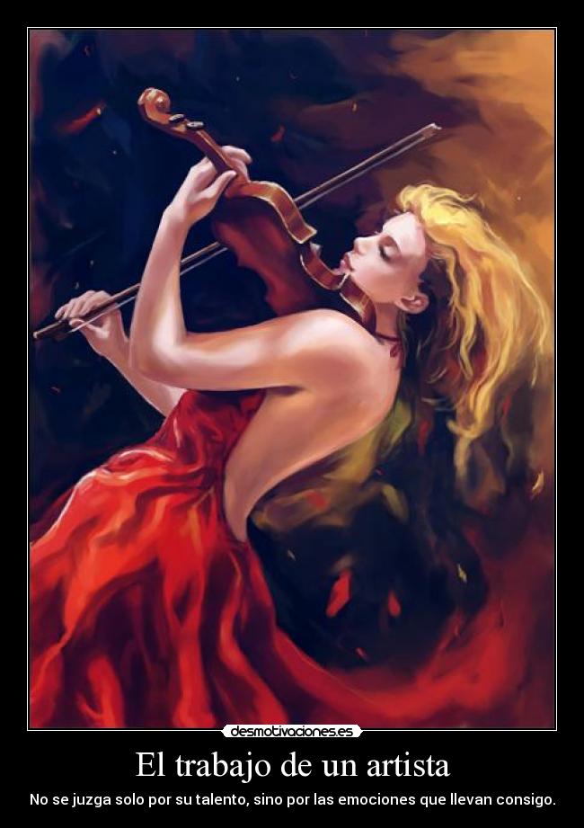 El trabajo de un artista -