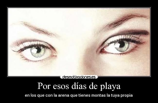 Por esos días de playa -