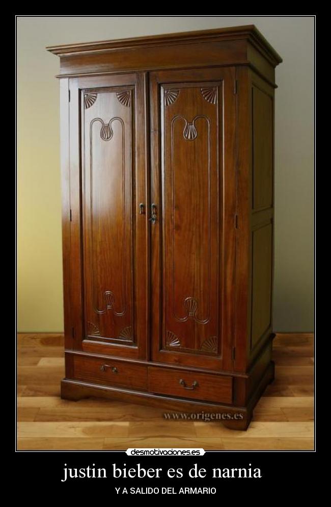 justin bieber es de narnia - Y A SALIDO DEL ARMARIO