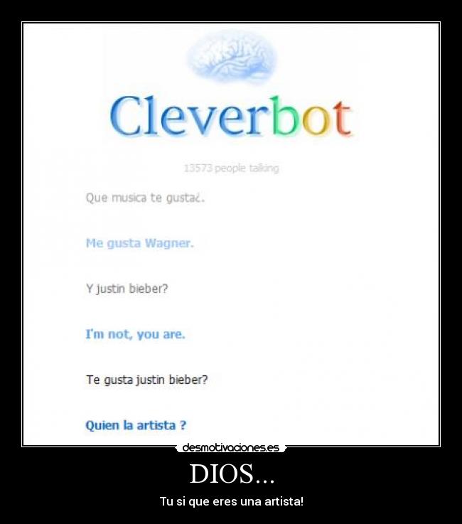 DIOS... - Tu si que eres una artista!