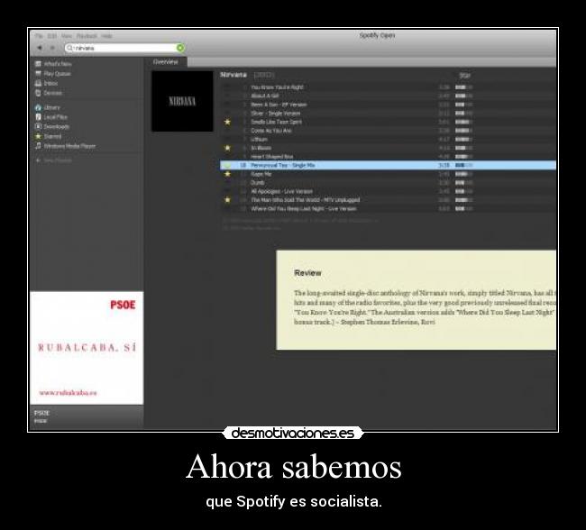 Ahora sabemos - que Spotify es socialista.