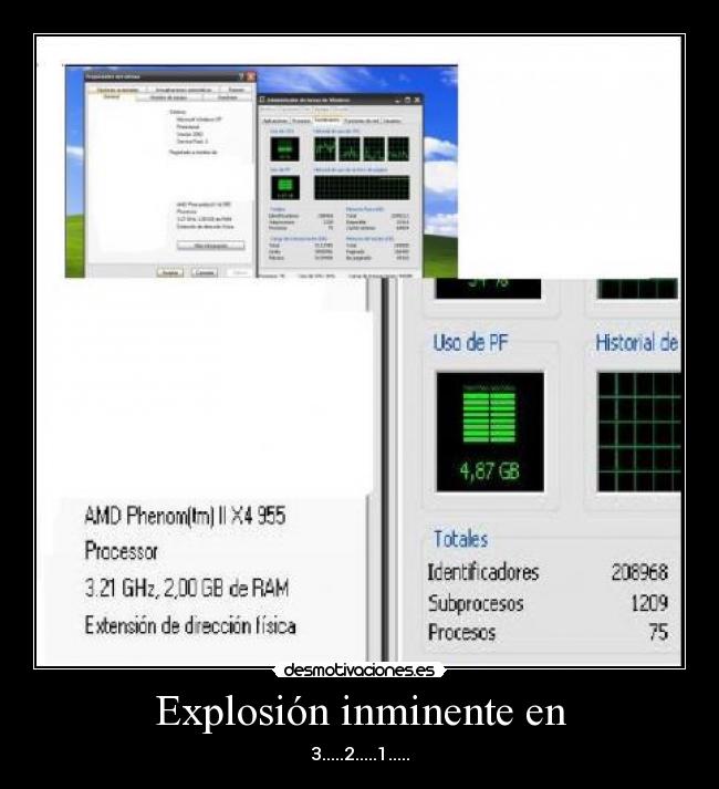 Explosión inminente en - 3.....2.....1.....