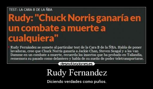 Rudy Fernandez - Diciendo verdades como puños.