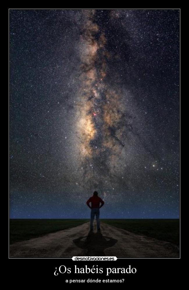 ¿Os habéis parado -