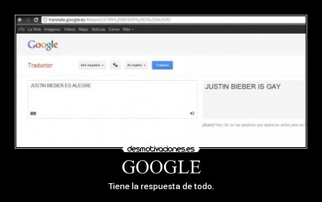 GOOGLE - Tiene la respuesta de todo.