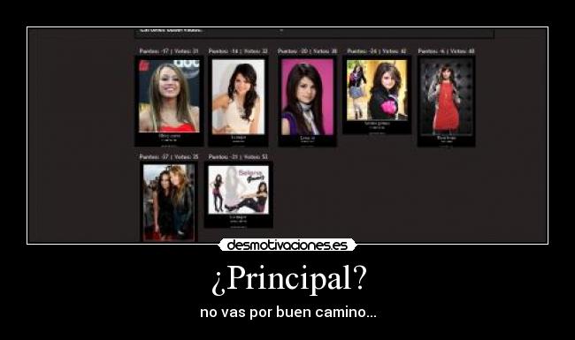 ¿Principal? -