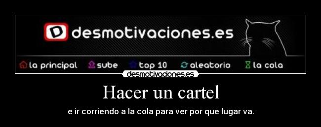Hacer un cartel -