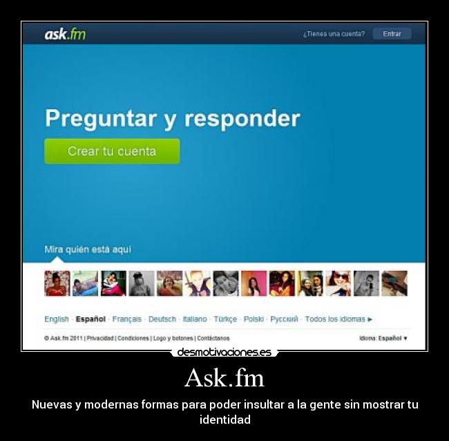 Ask.fm - Nuevas y modernas formas para poder insultar a la gente sin mostrar tu identidad
