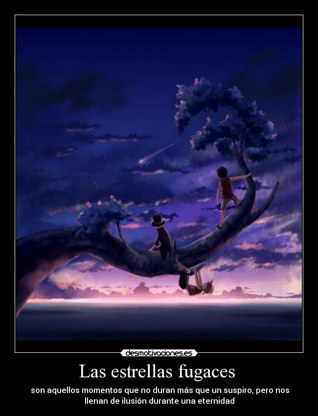 Las estrellas fugaces -